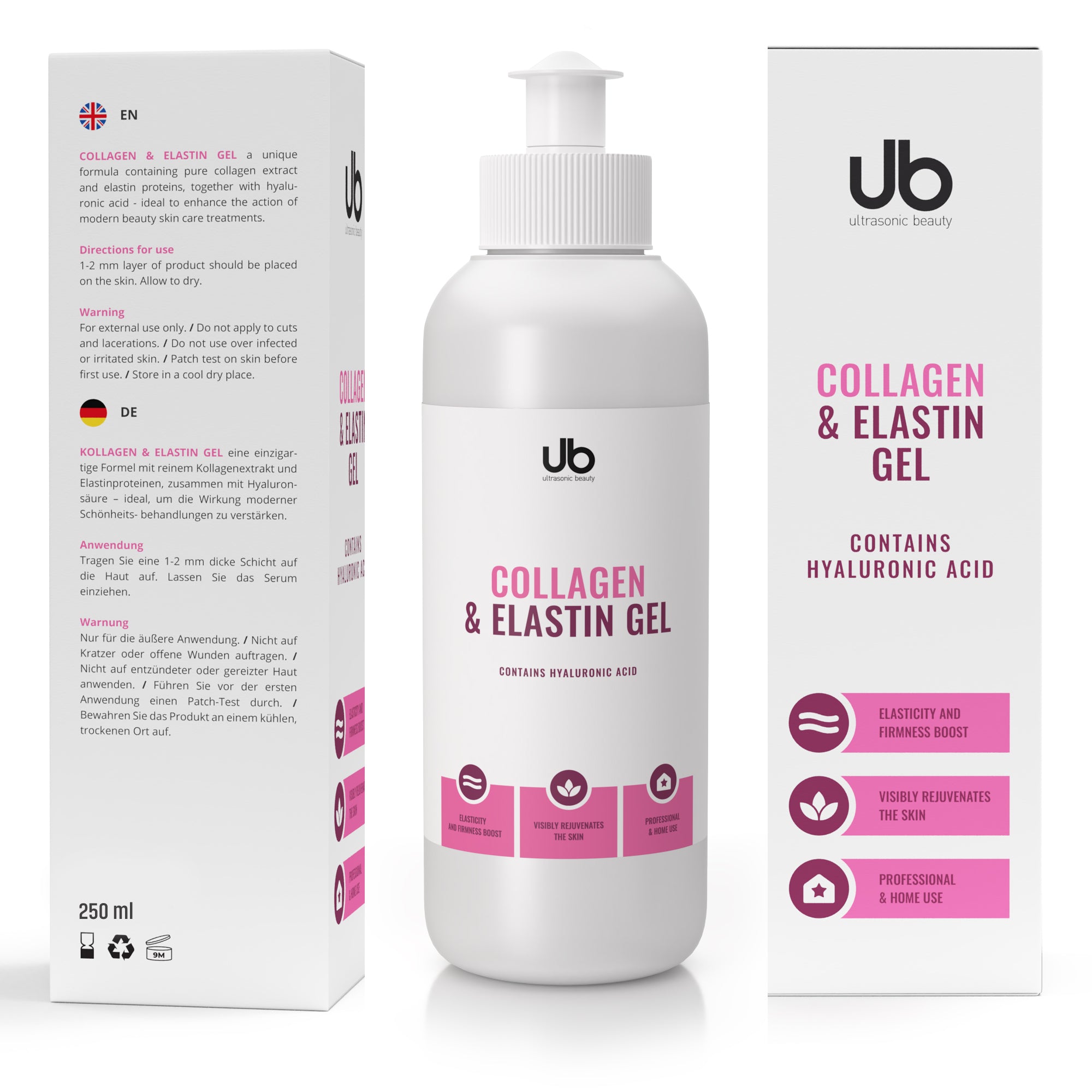 Kollagen-Gel mit Elastin - RF Mikrostrom Mesotherapie Lifting - UB Collagen & Elastin