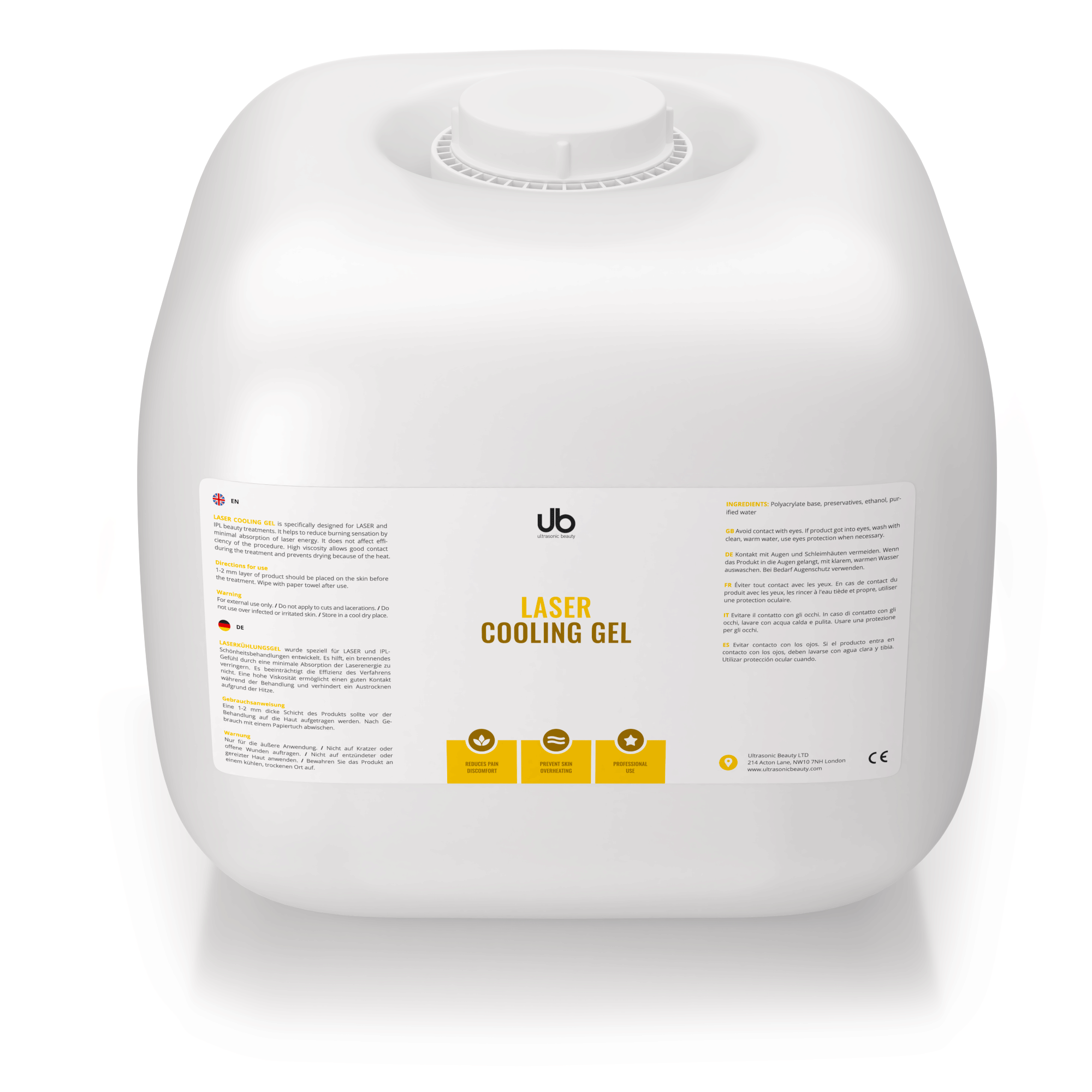 Laser Cooling Gel – Profesjonalny Żel Chłodzący do Depilacji Laserowej i IPL | UB