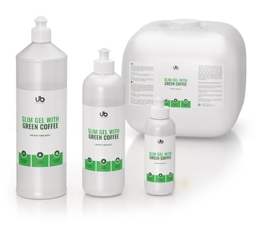 Żel do Ultradźwięków, Kawitacji i Fal Radiowych (RF) z Kofeiną | Antycellulitowy - UB Slim