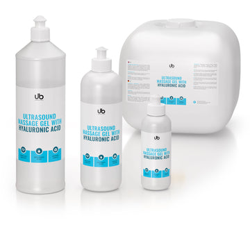 Żel do Ultradźwięków Mezoterapii RF Kwas Hialuronowy Profesjonalny- Ultrasound Massagel Gel UB
